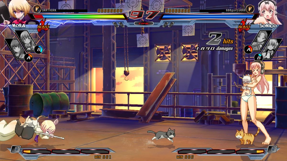 Nitroplus Blasterz: Heroines Infinite Duel screenshot 4 for Playstation 3